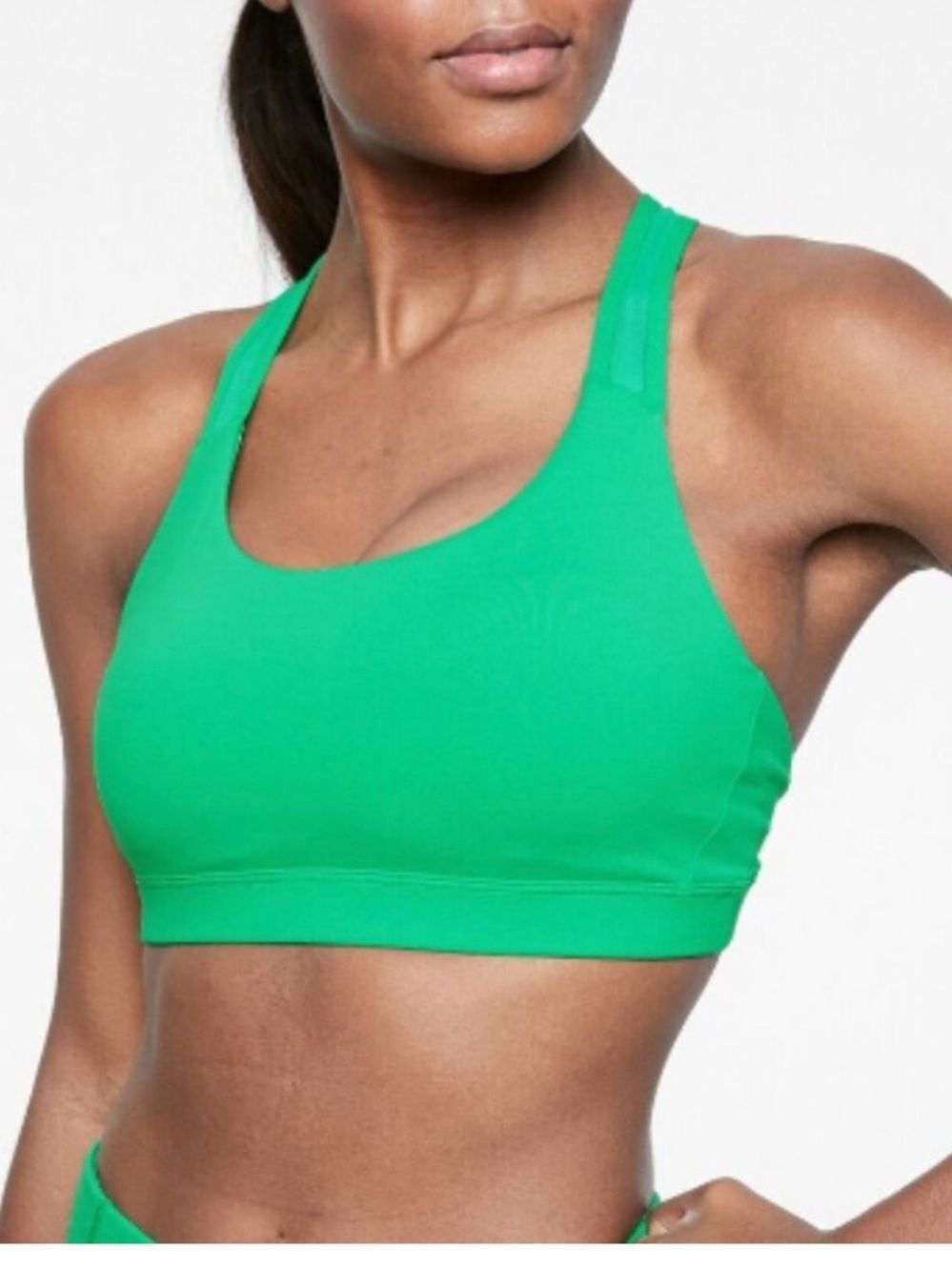 Athleta Kelly Green Contender Bra Athletic Sports Bra Size Small